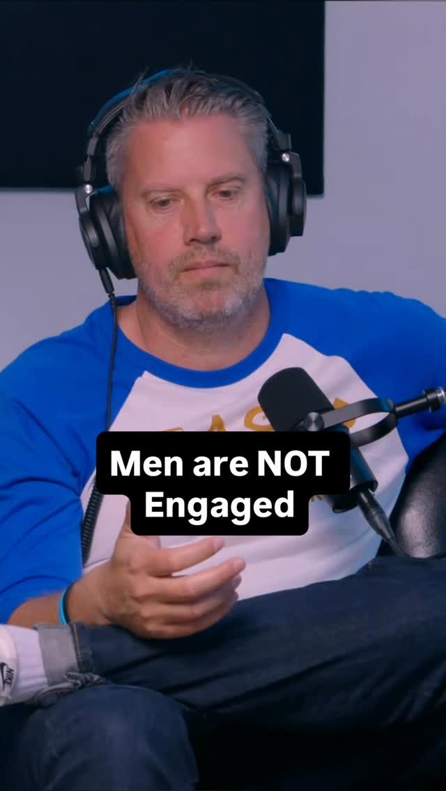Recording a conversation in the podcast studio